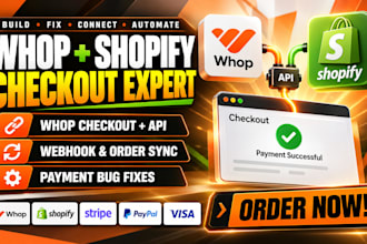 fix shopify payment bugs and integrate whop checkout API webhooks