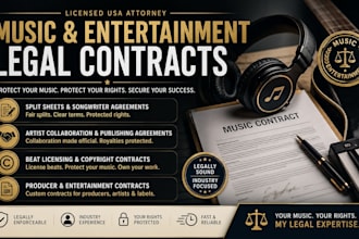 draft artist collaboration, music publishing and royalty agreements