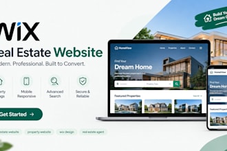 build a wix real estate website with property listings for agents
