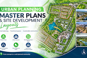 design urban planning, master plans and site development layouts