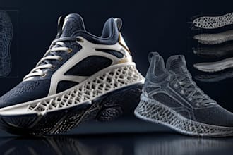 design 3d printable sneakers, shoes, soles and footwear cad