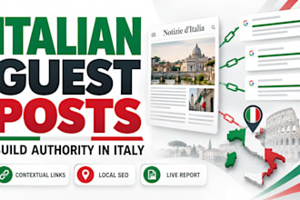 do high da italian link building, guest post, and local citations