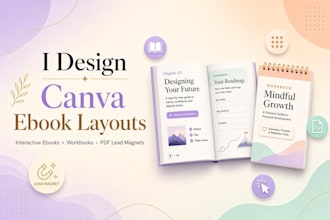 design canva ebook book layout interactive ebook workbook pdf lead magnet