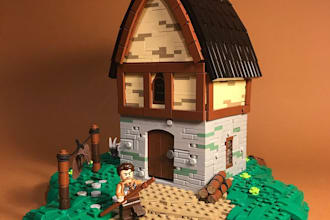custom 3d lego animation 3d lego model lego moc 3d lego trailer lego minifigure