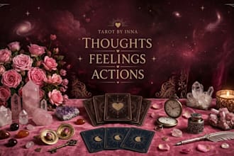 read thoughts, feelings and actions with tarot