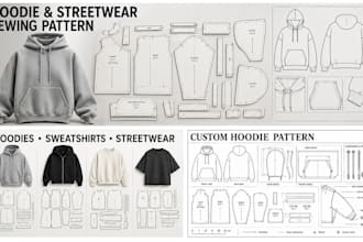 create hoodie and streetwear sewing pattern