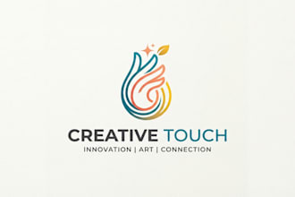 design a professional fingers logo for your brand