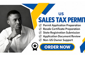 apply for your US sales tax permit and prepare your resale certificate