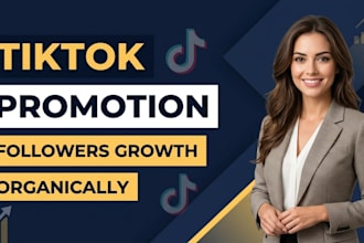 manage tiktok marketing and promotion for organic follower growth