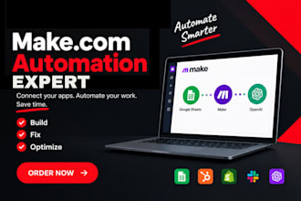 build make com automation, workflows, scenarios and integrations