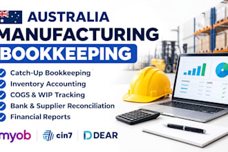 catchup aus manufacturing bookkeeping with  cog myob dear and inventory account