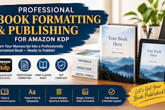publish book on amazon kindle kdp, book formatting