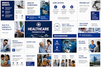 design healthcare pharma medical sales and clinical trial presentations