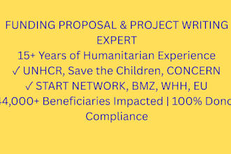 write professional ngo funding proposals and donor reports