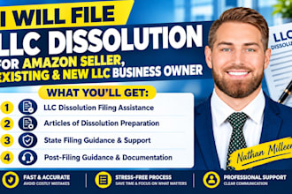file llc dissolution for amazon seller, existing and new llc business owner