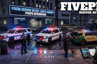 develop fivem fivepd cops, lspd, sheriff server setup