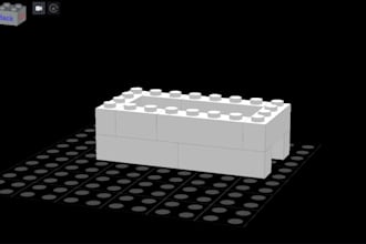 create 3d lego models using bricklink