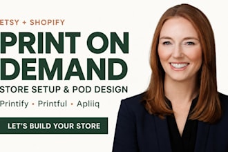 etsy printify store shopify print on demand store for hoodies tshirts printful
