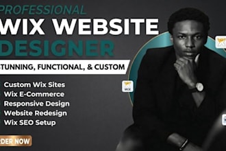 design wix website, redesign wix website, build wix ecommerce or wix studio site