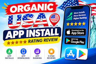 do organic USA mobile app download install, ios android app marketing rating