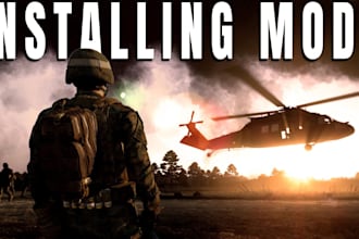 design a complete arma reforger server with custom mods