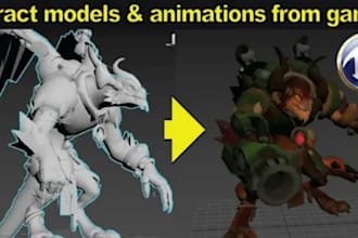 create rip or extract 3d models from websites games apps