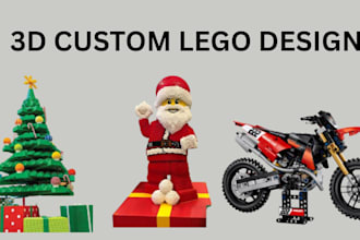 create custom lego 3d models lego car lego house and moc designs