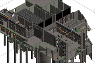 create 3d substation bim models from cad, pdf and engineering drawing