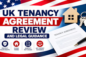 review your UK tenancy agreement and provide legal guidance