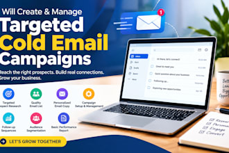 create and manage targeted cold email campaigns