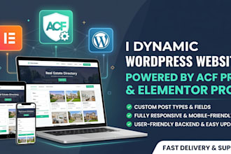 build a dynamic wordpress website with acf and elementor pro