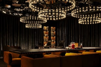3d club villa restaurant, residential interior house, architect luxury modeling
