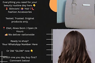design a professional beauty and product flyer