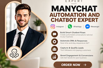 build manychat automation and chatbot