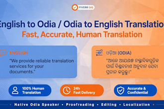 translate english to odia and odia to english accurately