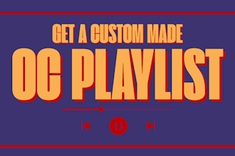 create a playlist based on your oc