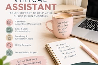 be your virtual assistant for admin and business support