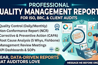 create professional quality management reports