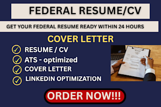 write an ats optimized federal resume