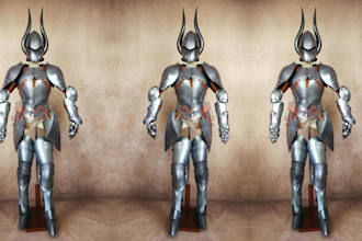 custom full cosplay creation knight fantasy game movie anime cosplay prop con