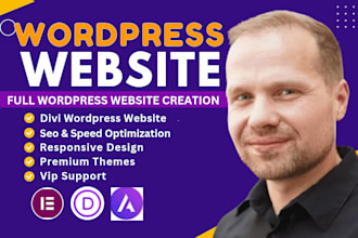design custom divi wordpress website with divi builder