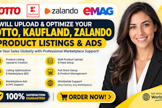 upload and optimize your otto marketplace kaufland zalando product listings, ads
