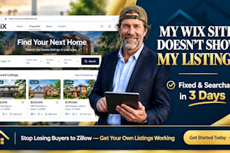 fix wix idx real estate and mls database feed