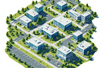 design a modern property location map for real estate