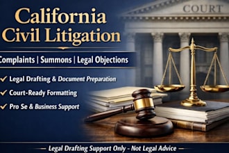be california civil litigation attorney, ccp legal consultant for pro se cases