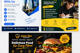 design a professional and eye catching flyer