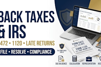file back taxes, late form 5472, 1120, tax returns and irs penalties compliance