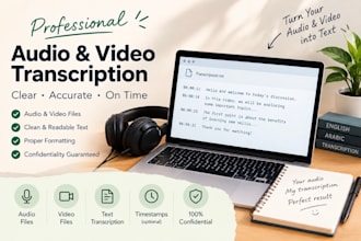 transcribe audio and video accurately