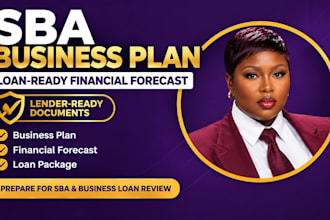 write sba business plan, loan business plan and financial forecast plan