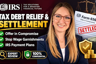 resolve your irs tax debt and prepare an offer in compromise
